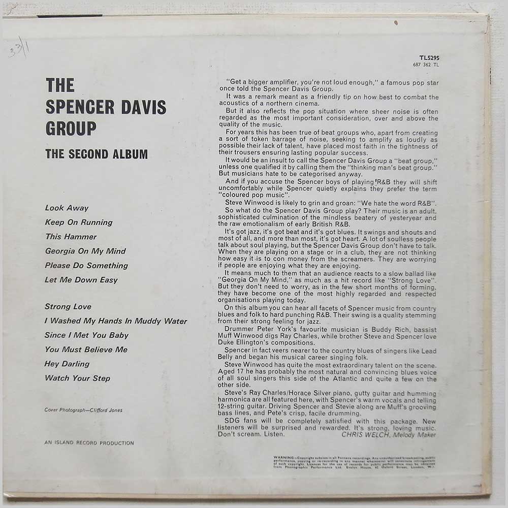 The Spencer Davis Group - The Second Album  (TL5295) 