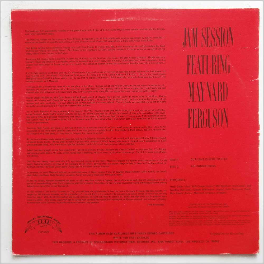 Maynard Ferguson - Jam Session Featuring Maynard Ferguson 1954  (TLP-5525) 