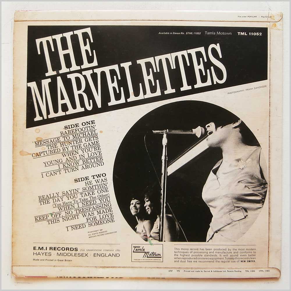 The Marvelettes - The Marvelettes  (TML 11052) 