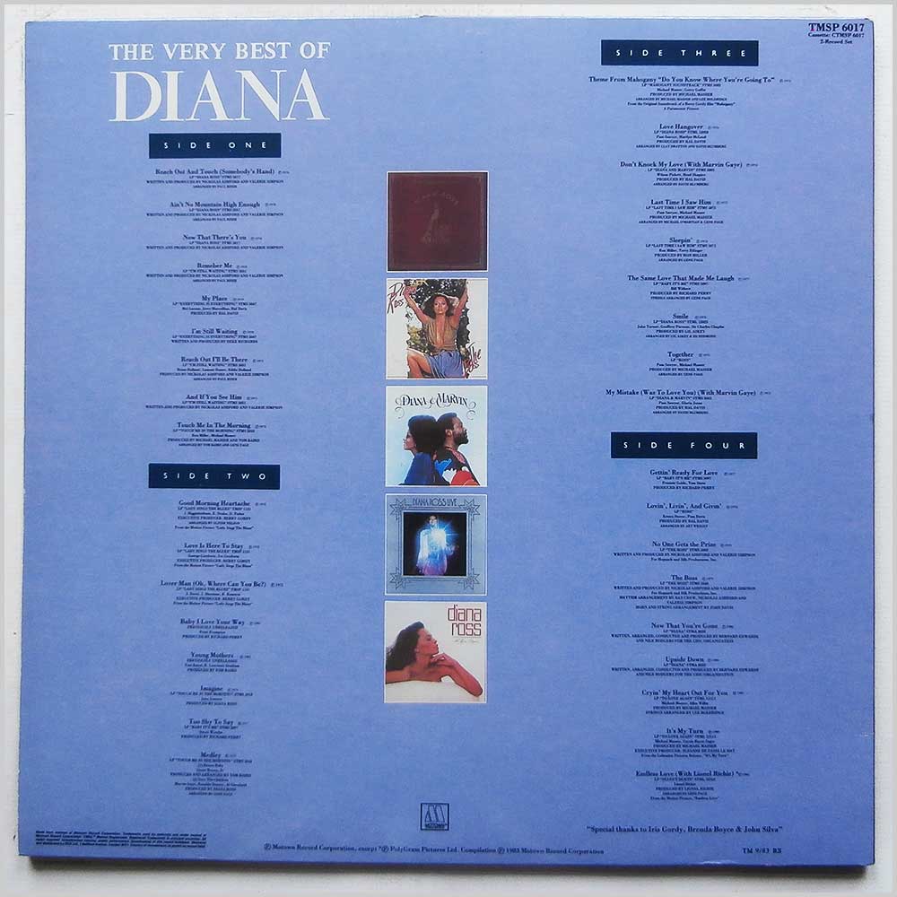 Diana Ross - The Very Best Of Diana Ross  (TMSP 6017) 