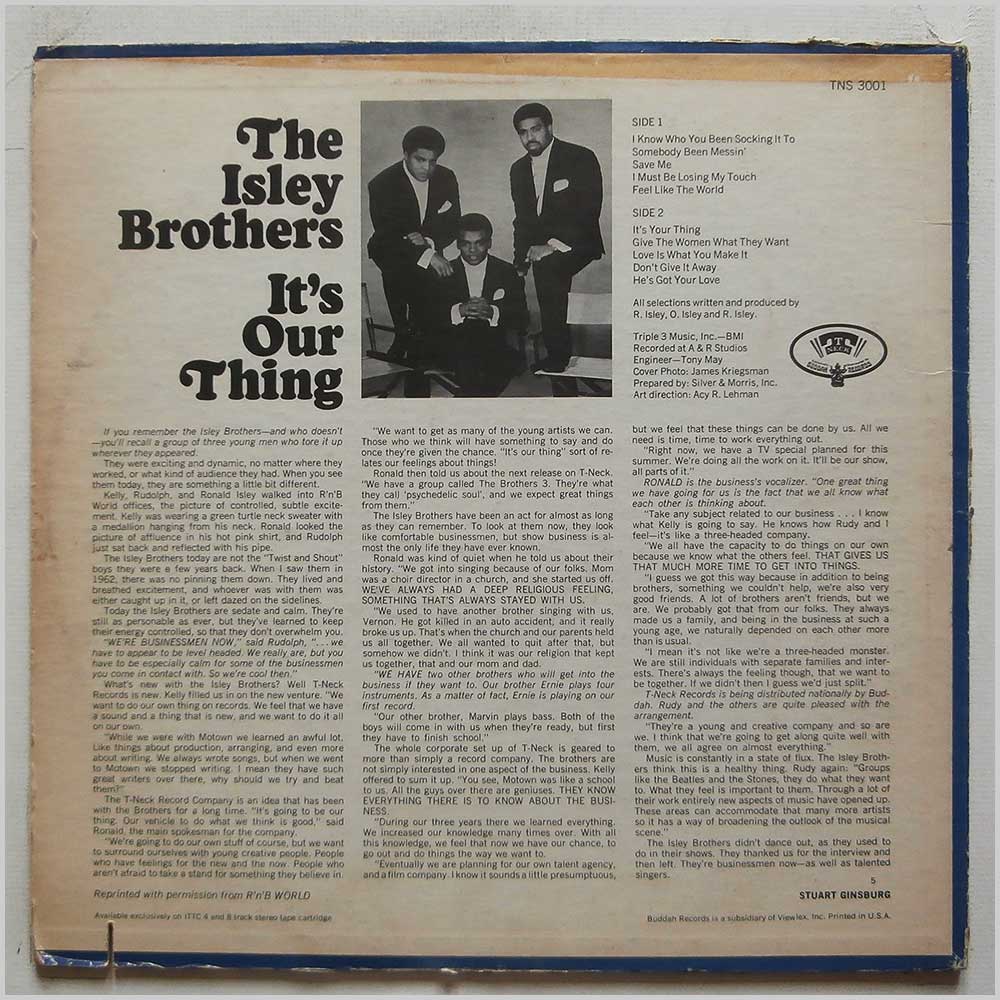 The Isley Brothers - It's Our Thing  (TNS 3001) 