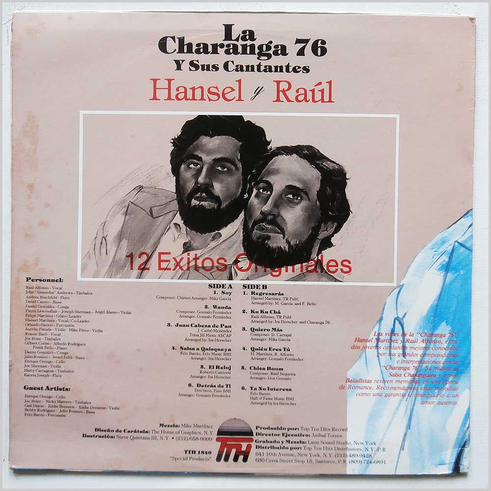 La Charanga 76 con Hansel y Raul - 12 Originales 12 De La Charanga 76 con Hansel y Raul  (TTH 1840) 