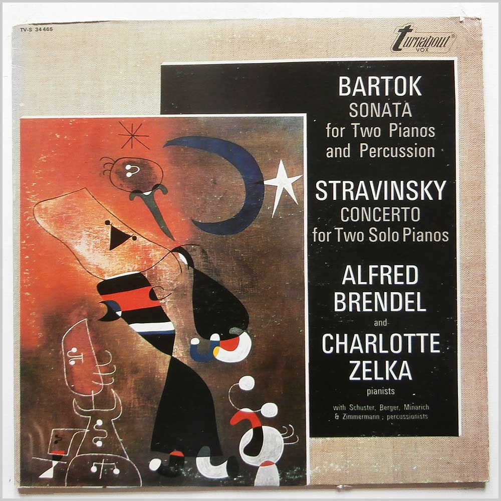 Alfred Brendel, Charlotte Zelka - Bartok: Sonata for Two Pianos and Percussion, Stravinsky: Concerto for Two Solo Pianos  (TV-S 34465) 