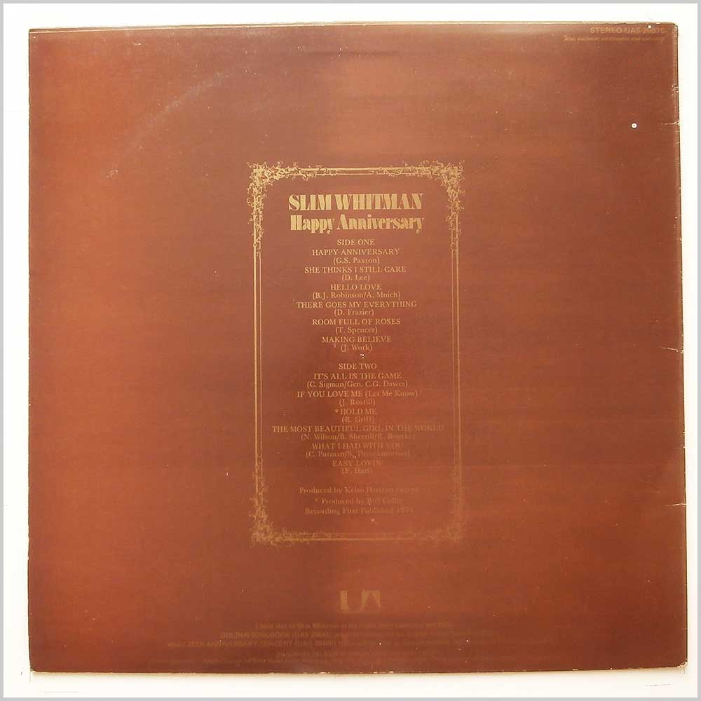 Slim Whitman - Happy Anniversary  (UAS 29670) 