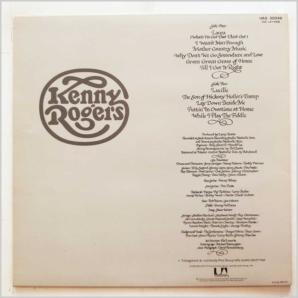 Kenny Rogers - Kenny Rogers  (UAS 30046) 