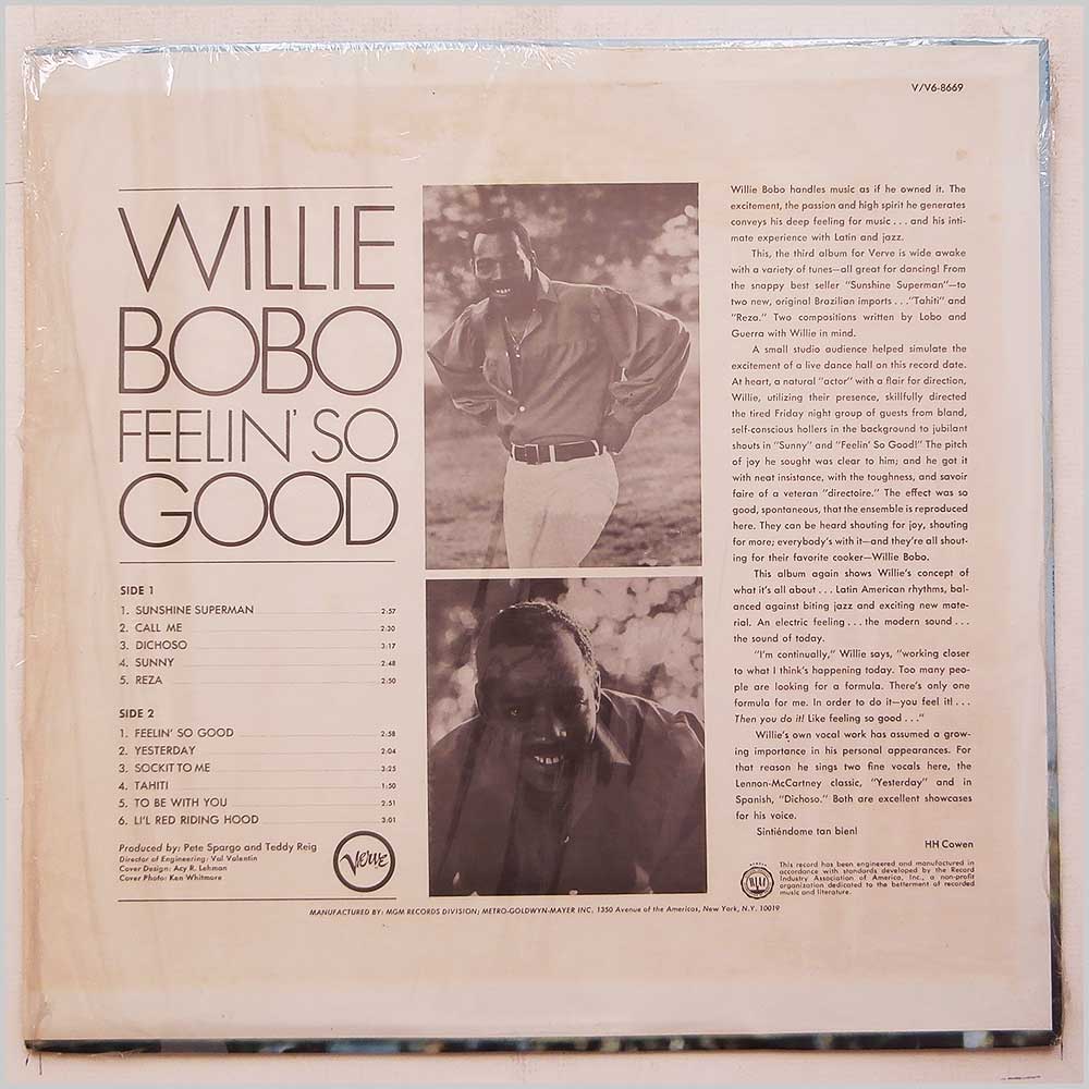 Willie Bobo - Feelin' So Good  (V6-8669) 