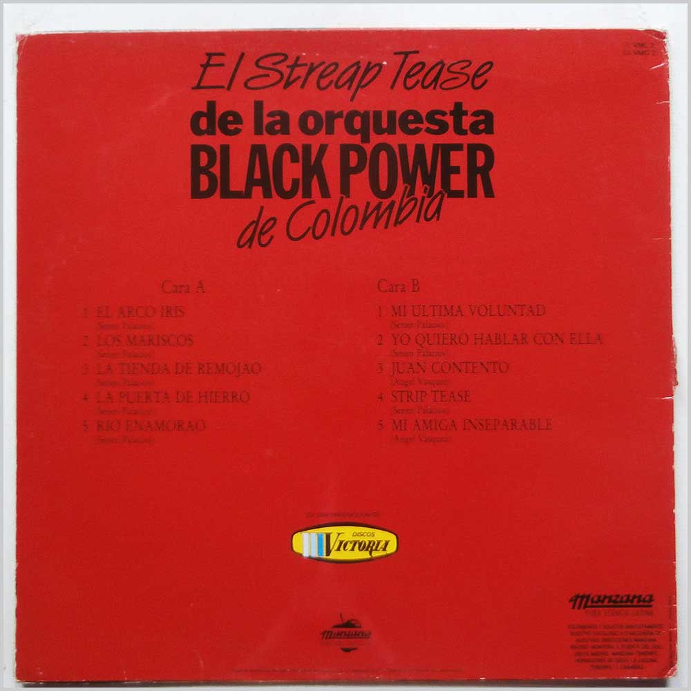 La Orquesta Black Power - El Streap Tease De La Orquesta Black Power De Columbia  (VML 2) 