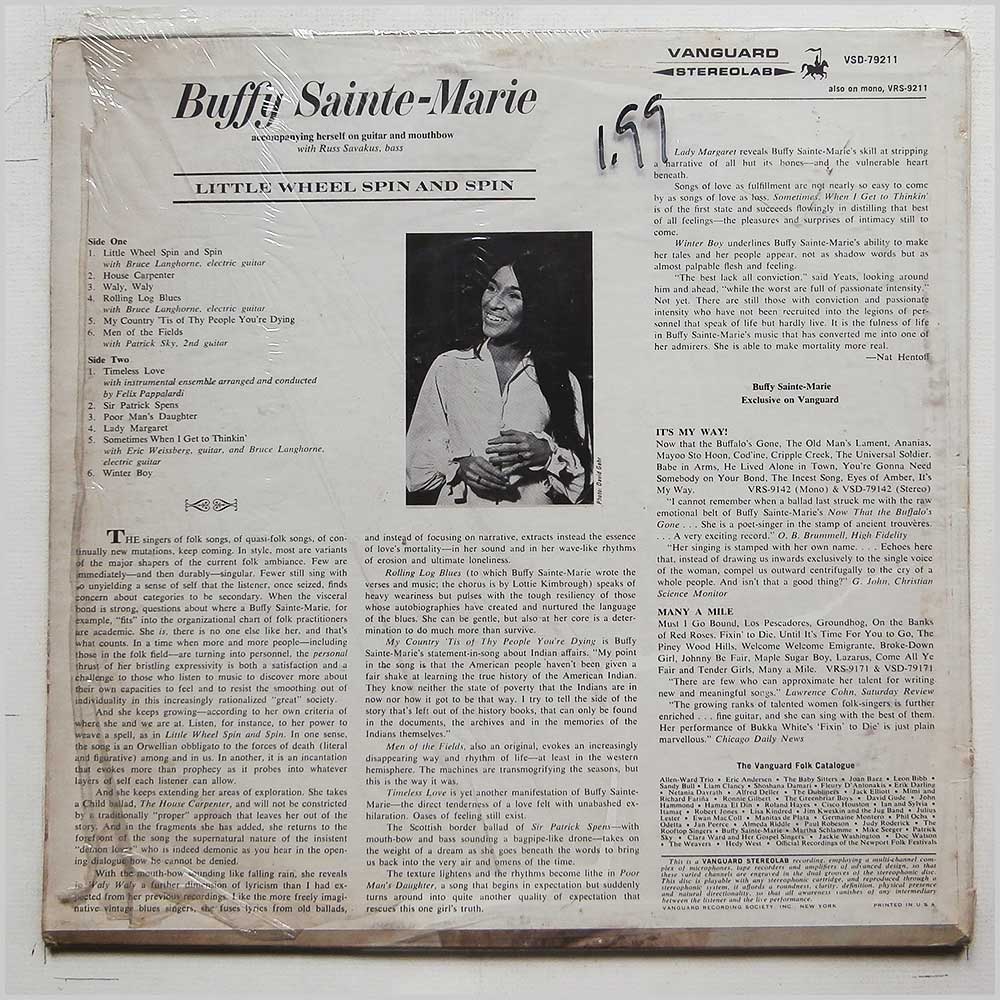 Buffy Sainte-Marie - Little Wheel Spin and Spin  (VSD-79211) 