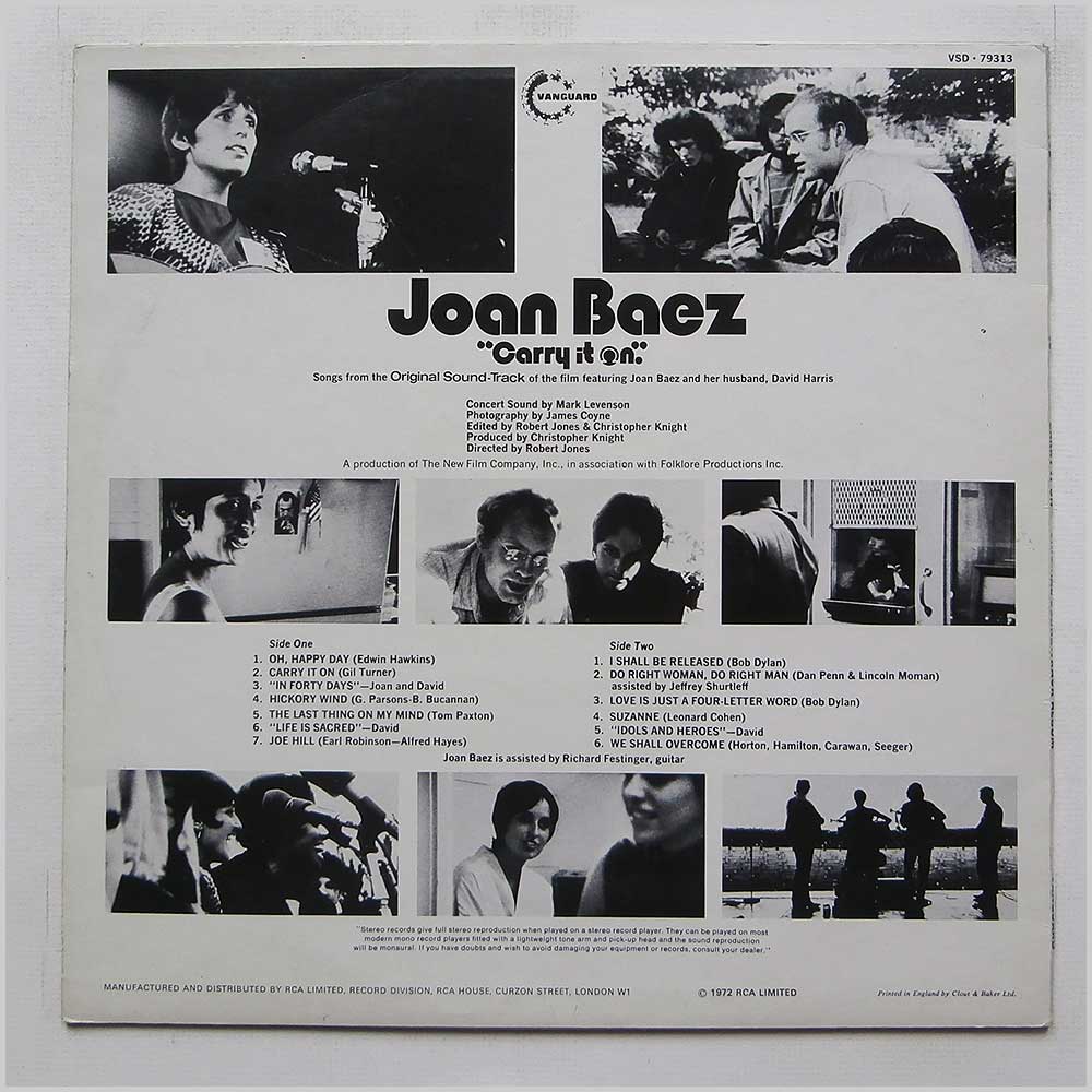 Joan Baez - Carry It On  (VSD 79313) 