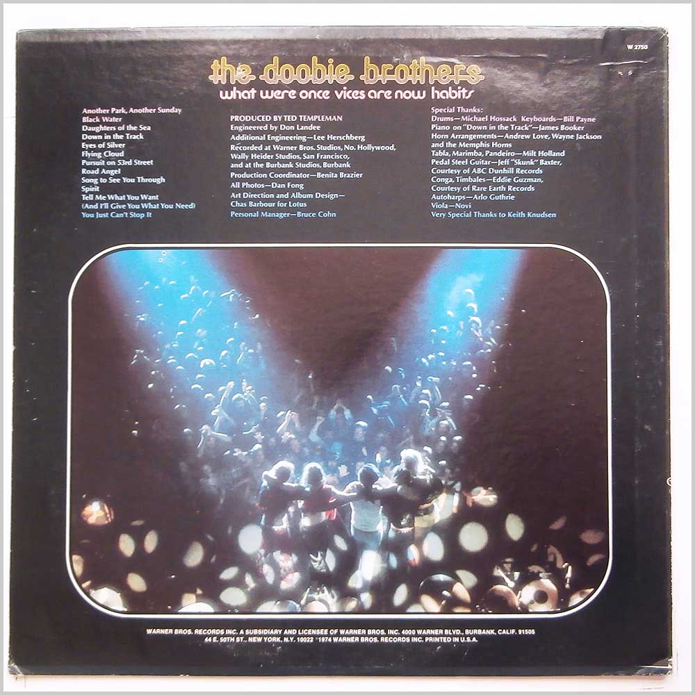 The Doobie Brothers - What Were Once Vices Are Now Habits  (W 2750) 