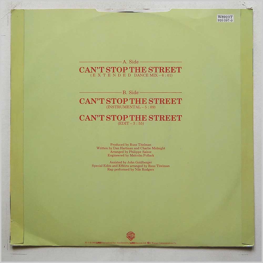 Chaka Khan - (Krush Groove) Can't Stop The Street  (W8923T) 