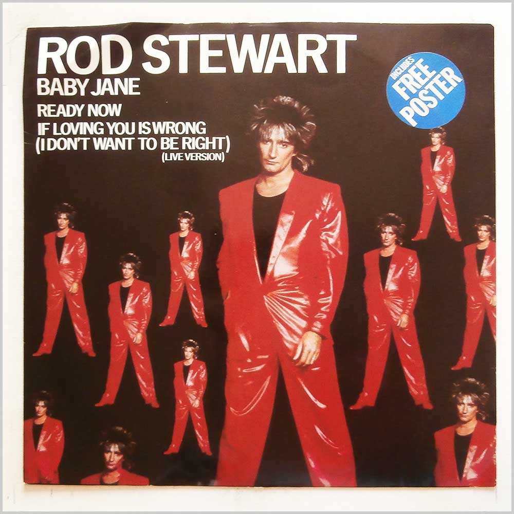 Rod Stewart - Baby Jane  (W9608T) 
