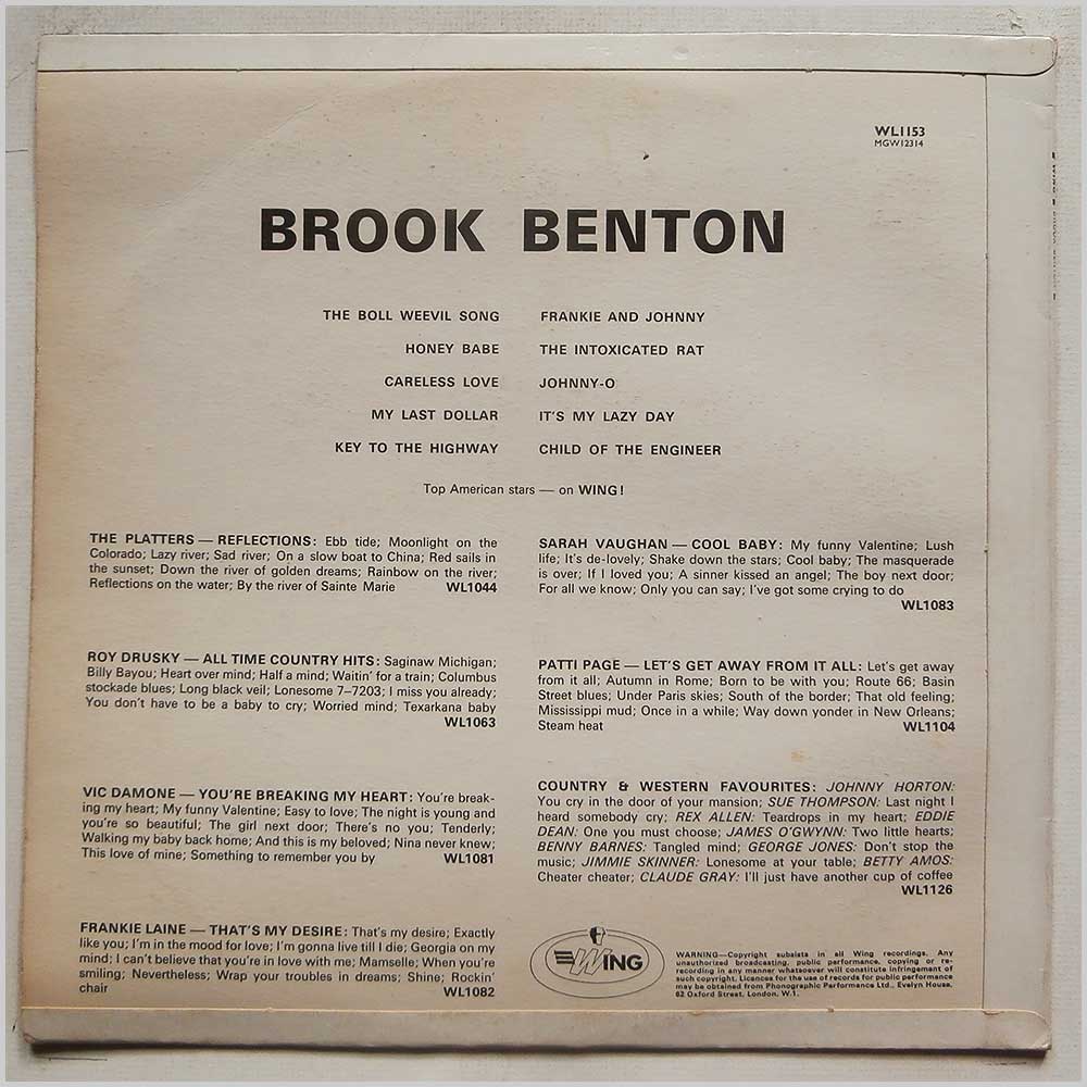 Brook Benton - Brook Benton  (WL1153) 
