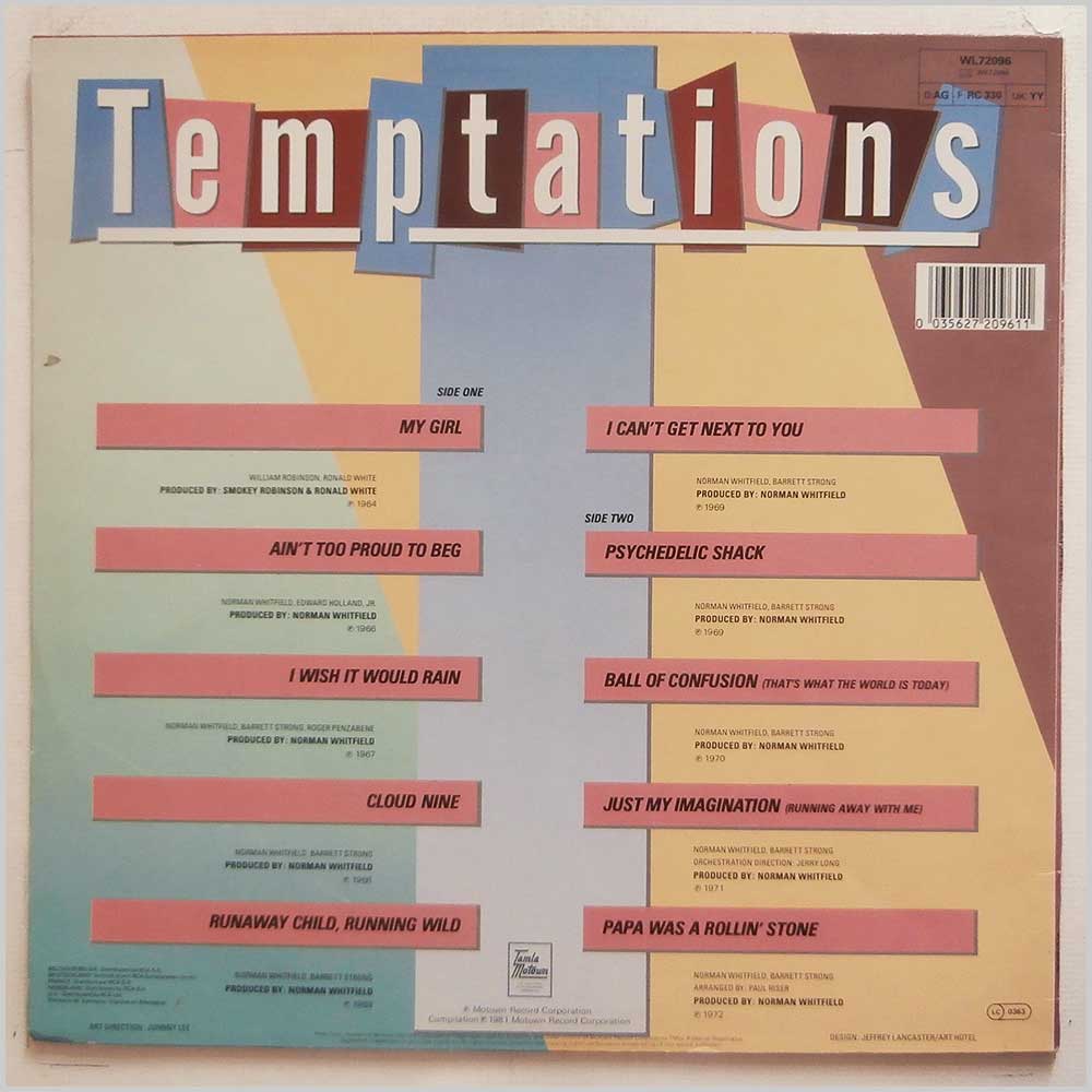 Temptations - All The Million Sellers  (WL72096) 