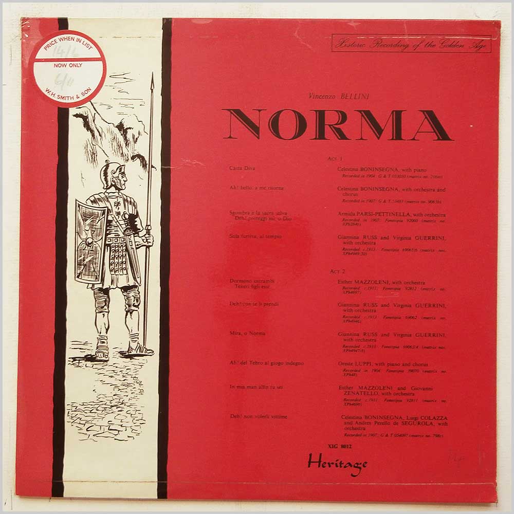 Various - Vincenzio Bellini: Norma  (XIG 8012) 